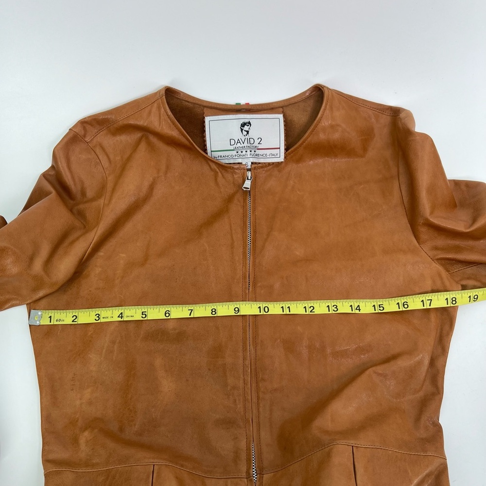 David 2 Leather Factory by Franco Fonati Tan
Genuine Italian Leather Jacket S - Picture 10 of 10